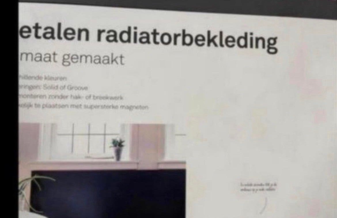 Sentimo  radiator bekleding, Ophalen, Nieuw, Radiator