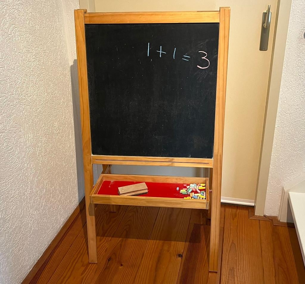 Krijtbord groot, inklapbaar schoolbord, Diversen, Schoolborden, Ophalen, Gebruikt, Krijtbord