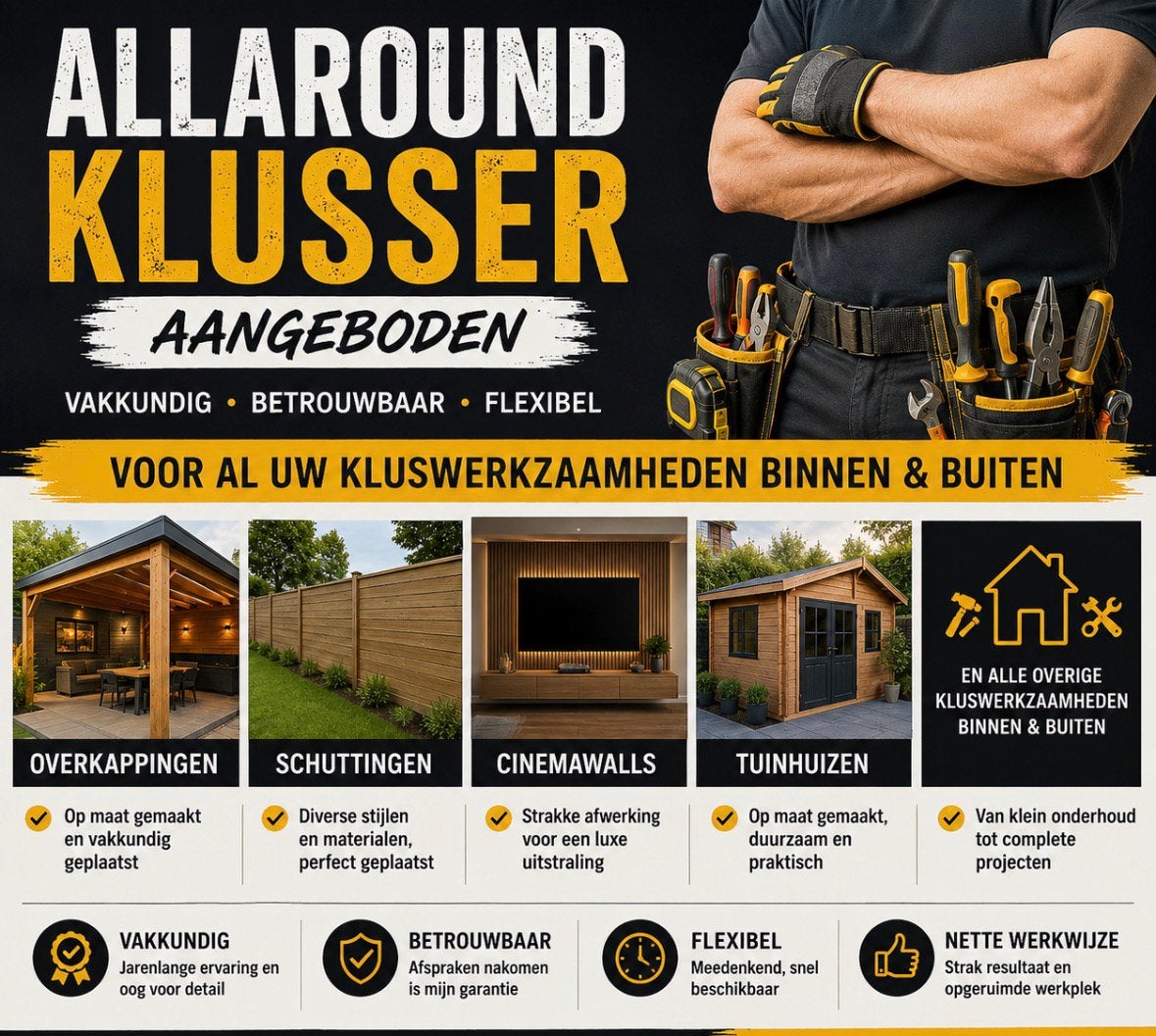 Klusser aangeboden, Ophalen, Nieuw, Minder dan 2 meter
