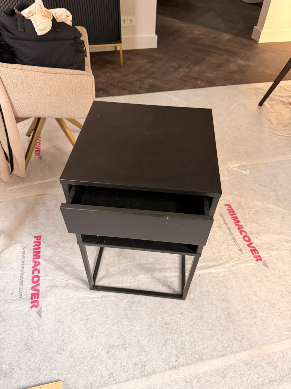 Ikea nachtkastjes met een paar krasjes, Ophalen, Gebruikt, Minder dan 45 cm, Minder dan 55 cm