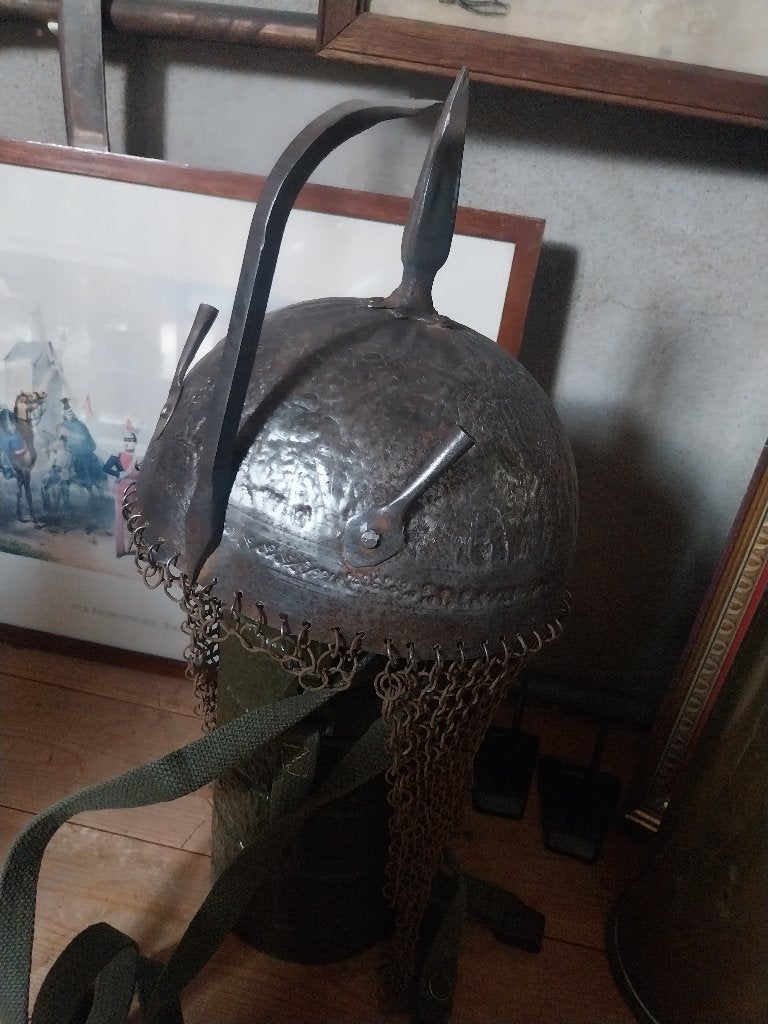 Helm khula khud, Ophalen of Verzenden, Landmacht, Overige gebieden, Helm of Baret