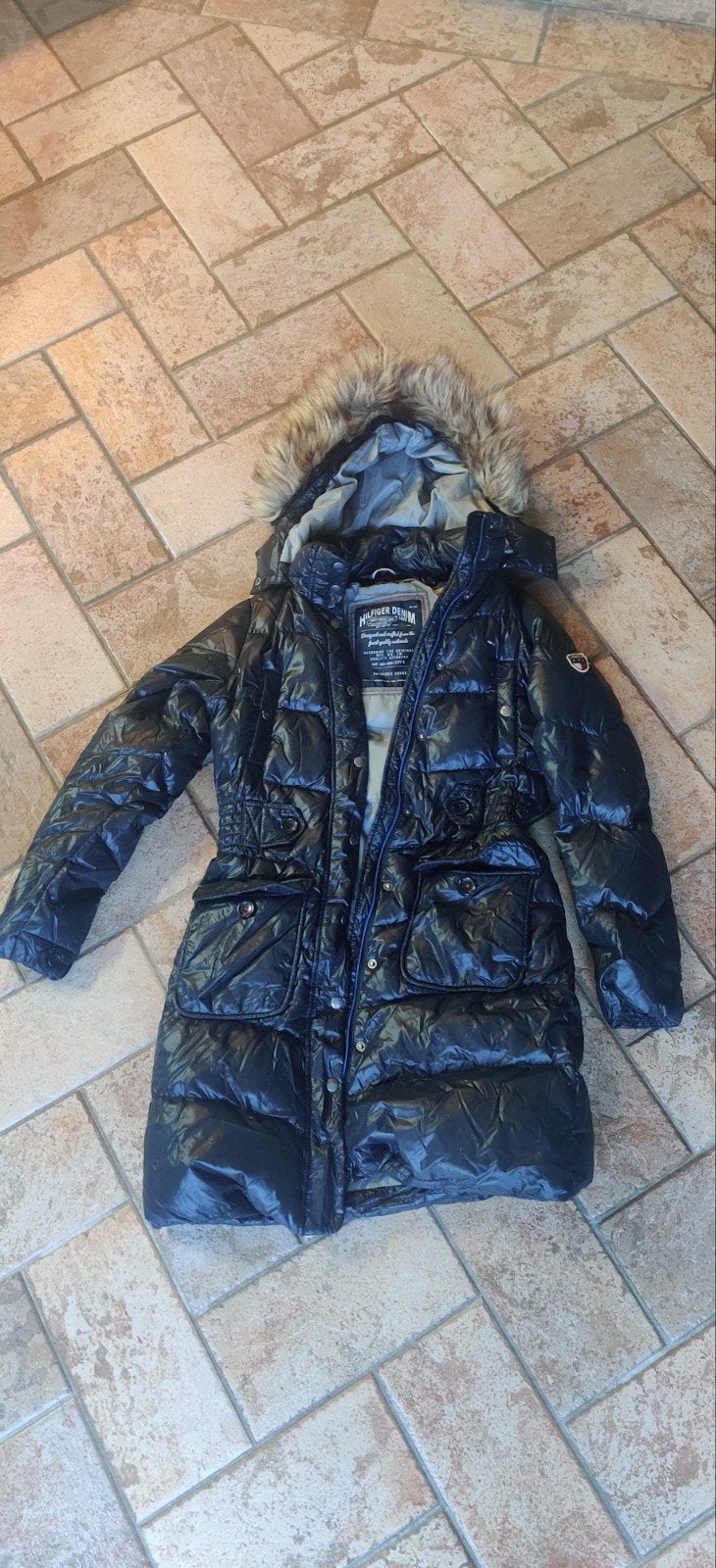 Tommy Hilfiger dames winterjas, Zwart, Ophalen of Verzenden, Zo goed als nieuw, Maat 36 (S)