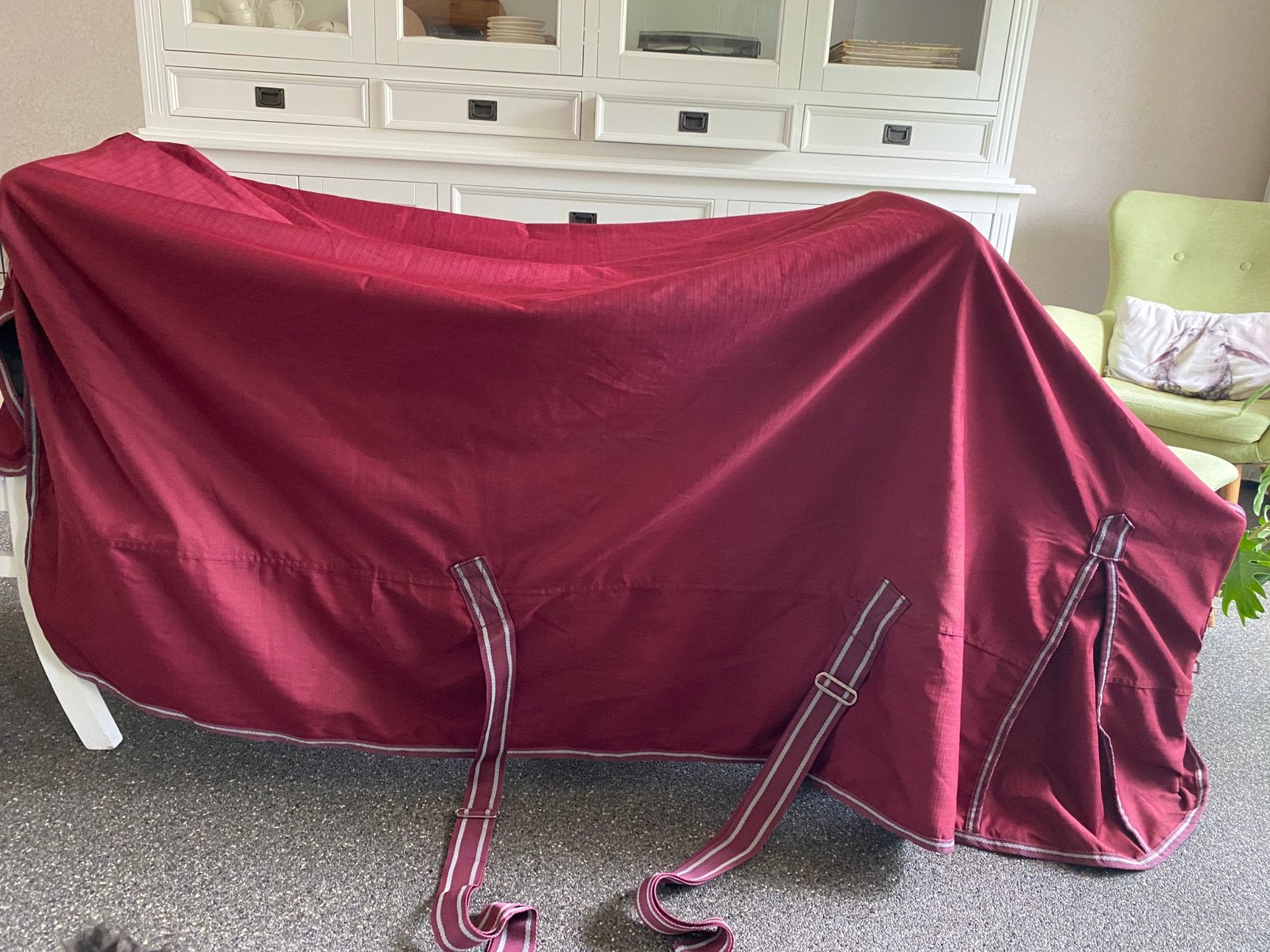 Profi rider outdoordekeb., Overige merken, Rood, Fleece, Zo goed als nieuw