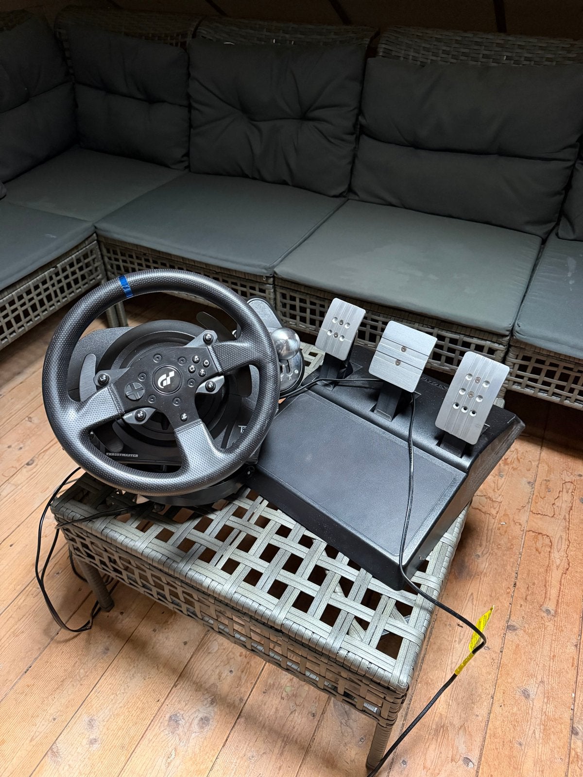 Thrustmaster T300 RS GT Racestuur + TH8A Shifter PS/PC, Ophalen of Verzenden, Overige merken, Zo goed als nieuw