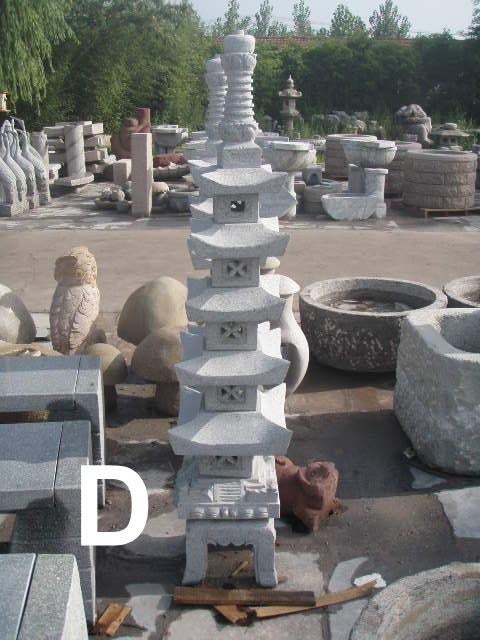 granieten pagode go ju tou, Tuin en Terras, Tuinbeelden, Ophalen of Verzenden, Nieuw, Steen, Overige typen