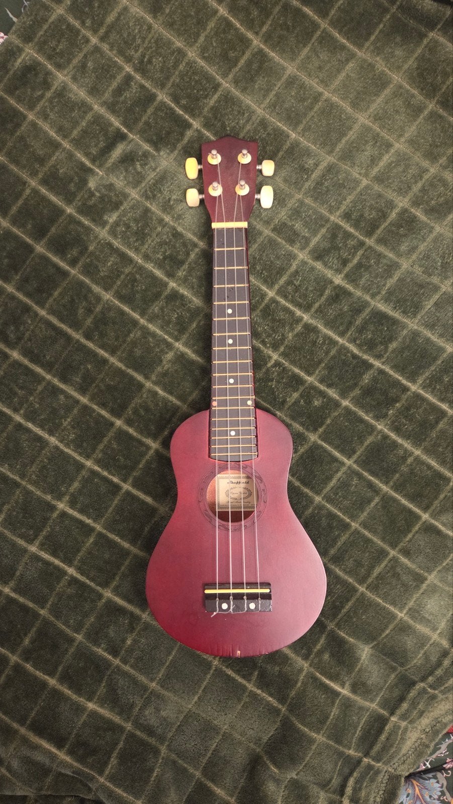 Sheffield Bordeaux Rode Ukulele Sopraan, Muziek en Instrumenten, Snaarinstrumenten | Overige, Ophalen of Verzenden, Gebruikt, Ukelele