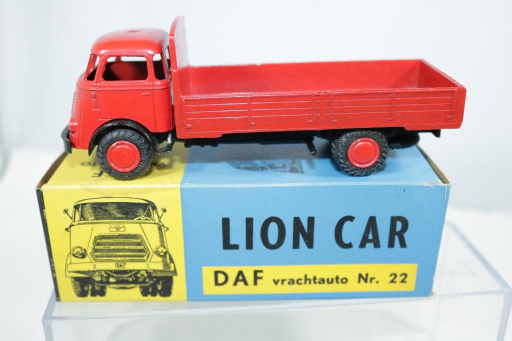 Lion Car 33-35 DAF Frontstuur open laadbak 1:50 TOP, Ophalen of Verzenden, Zo goed als nieuw, Bus of Vrachtwagen, Lion Toys