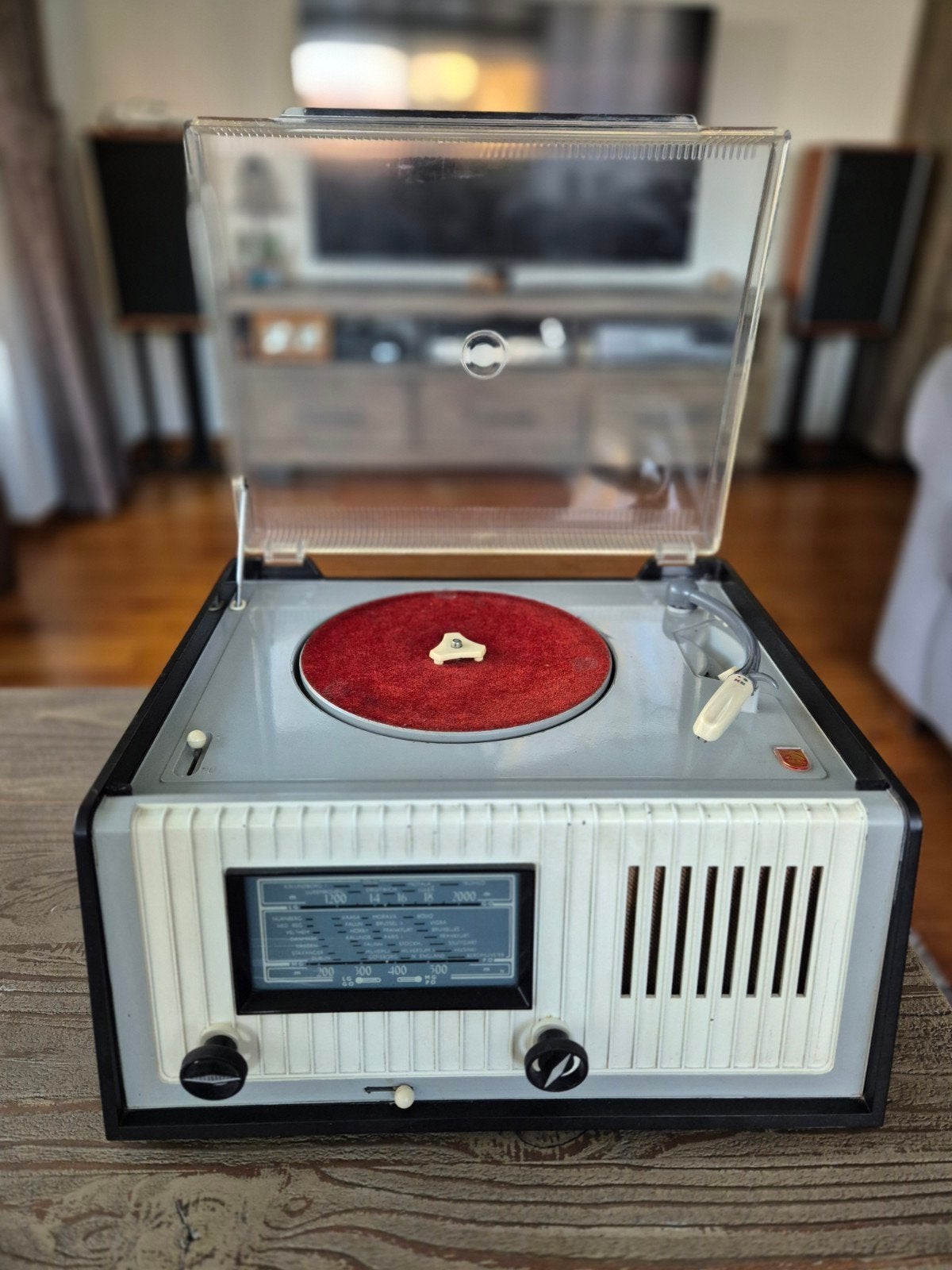 Philips HX348A Radio-Platenspeler uit 1954 - Werkend, Ophalen, Philips