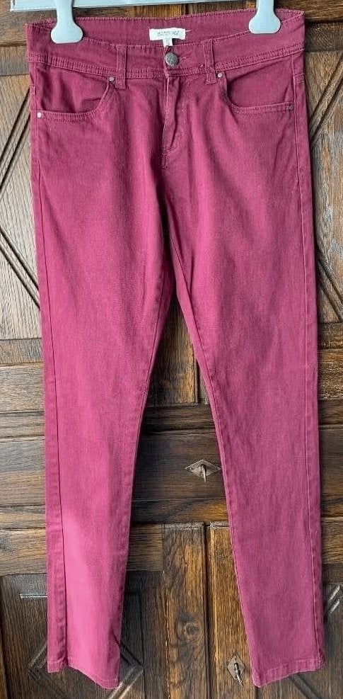 Bordeaux jeans, rode spijkerbroek; Originals; S 36, Ophalen of Verzenden, Zo goed als nieuw, Maat 36 (S), Lang