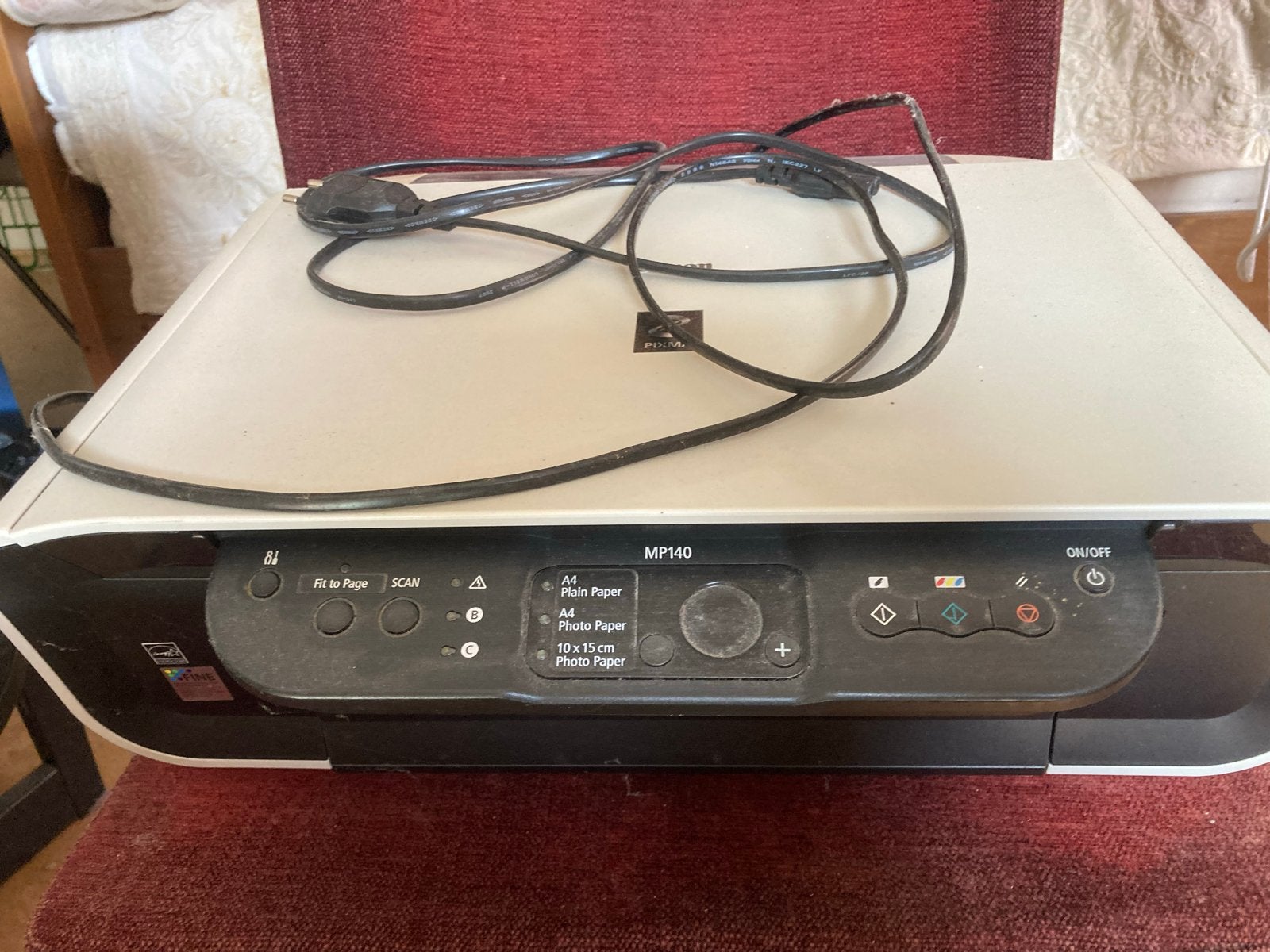 Canon Pixma MP140 All-in-One Printer/Scanner, Computers en Software, Printers, Ophalen, Gebruikt, Inkjetprinter, All-in-one