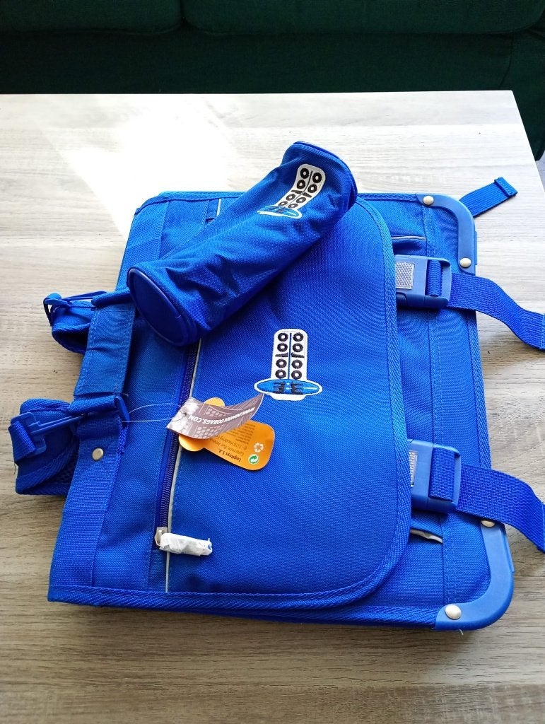 Nieuwe wooloomooloo blauwe of rode schooltas/rugzak met etui, 30 tot 40 cm, Nieuw, Ophalen of Verzenden, 30 tot 40 cm