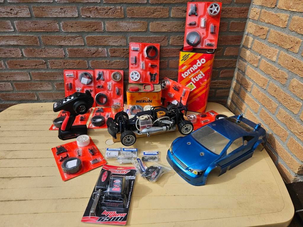 Kyosho PureTen Alpha II Nitro RC 1/10 GX-12 Motorblok Zender, Ophalen of Verzenden, Gebruikt