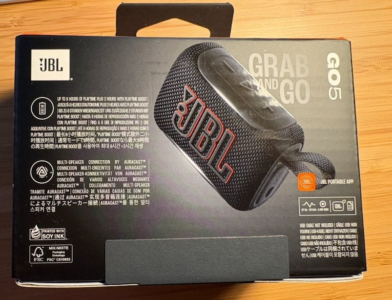 Foto 3 van JBL GO 5 Zwart Draagbare Bluetooth Speaker - Nieuw in Doos
