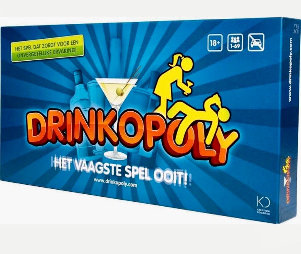 Drinkopoly: Het Vaagste Spel Ooit - Party Drinkspel, Een of twee spelers, Ophalen of Verzenden, Nieuw