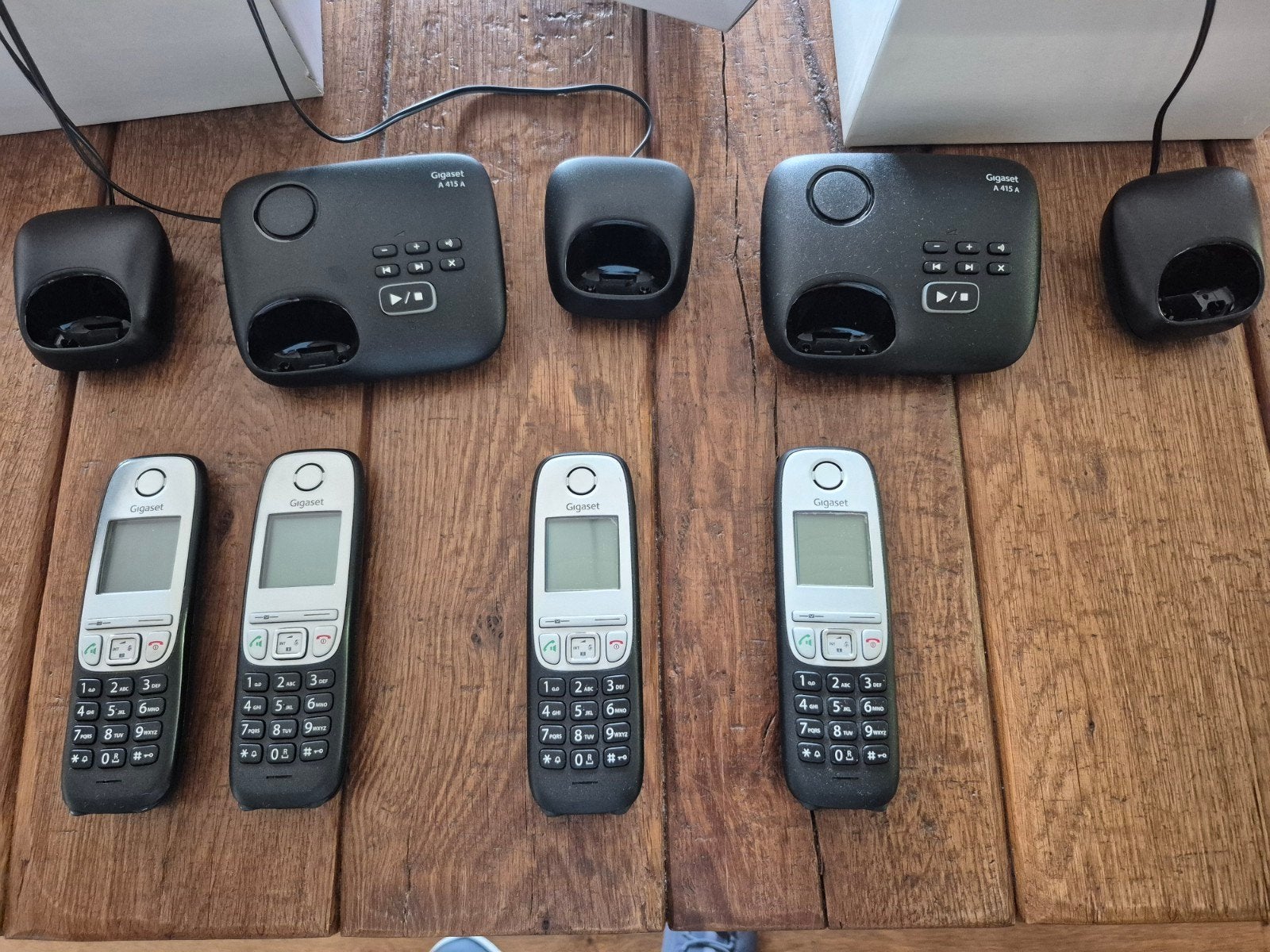 Gigaset A415A DECT telefoonset met 4 handsets, Ophalen of Verzenden, Gebruikt, 4 handsets of meer