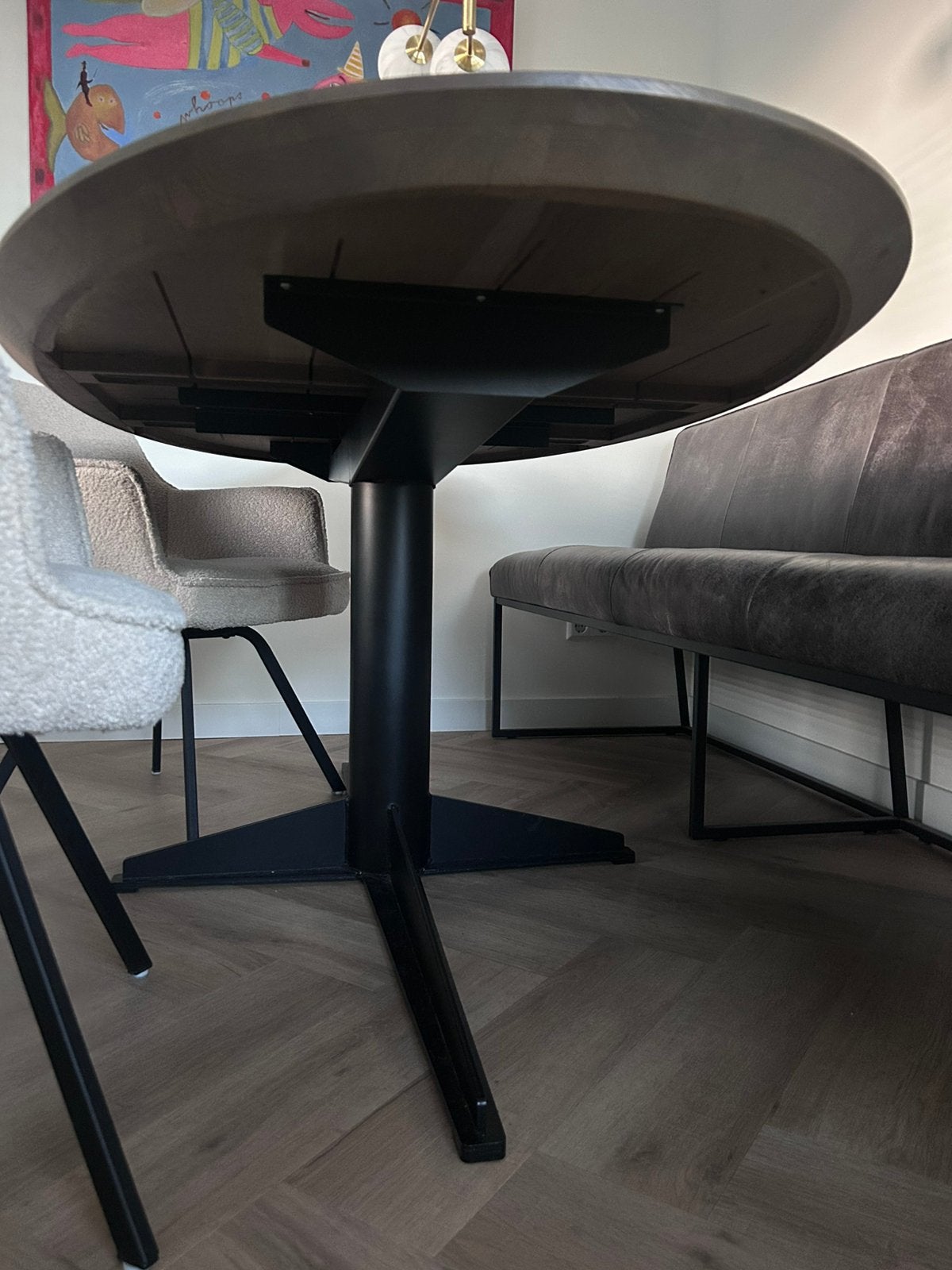 Mooie ovale tafel 200x100 cm, Huis en Inrichting, Tafels | Eettafels, Ophalen, 100 tot 150 cm, 200 cm of meer, Zo goed als nieuw