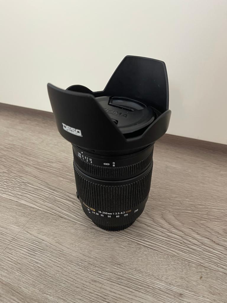 Sigma 18-250mm f/3.5-6.3 DC Macro OS HSM (Nikon), Ophalen of Verzenden, Zo goed als nieuw, Macrolens, Zoom