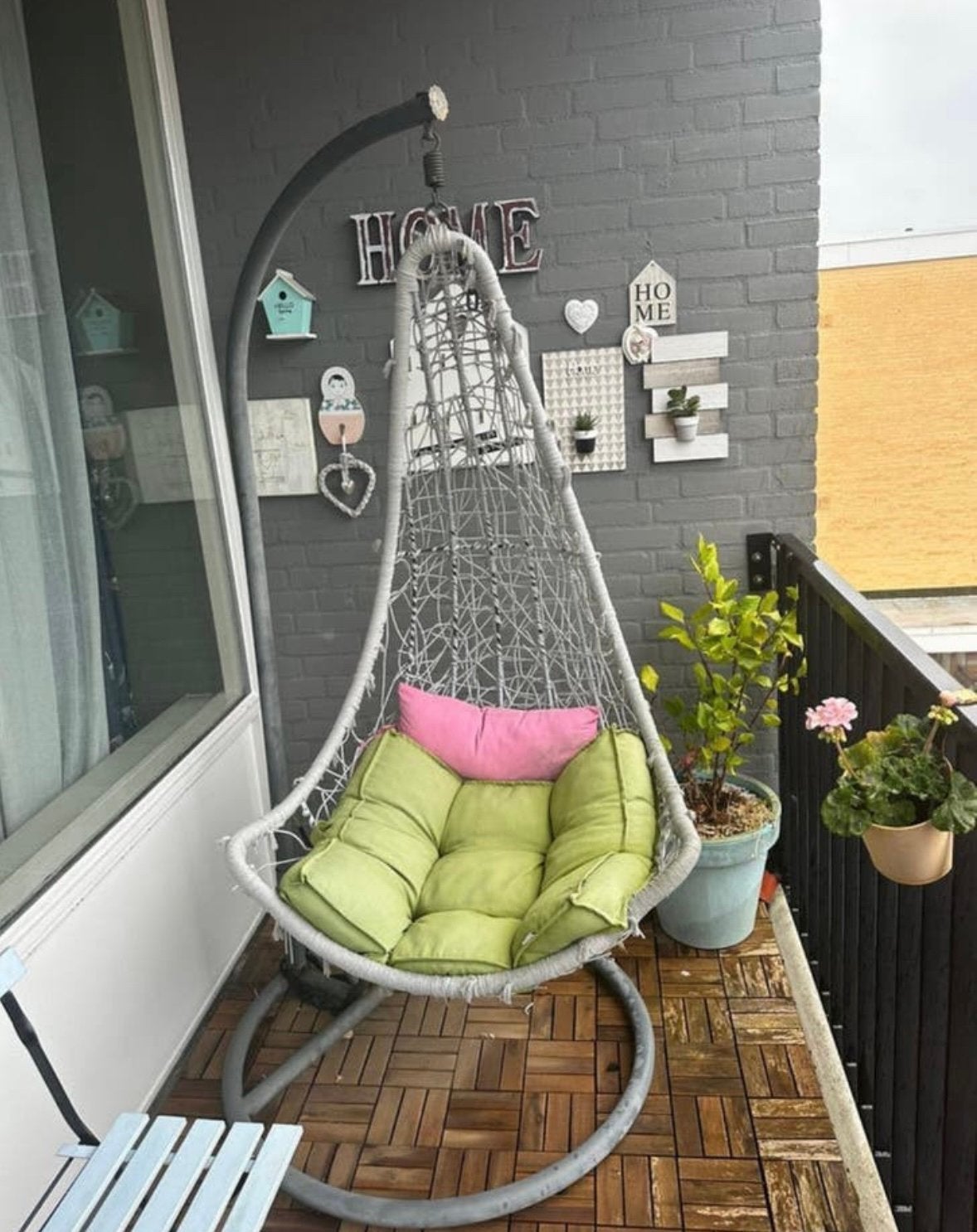 Hangstoel voor balkon en tuin, Ophalen of Verzenden, Gebruikt