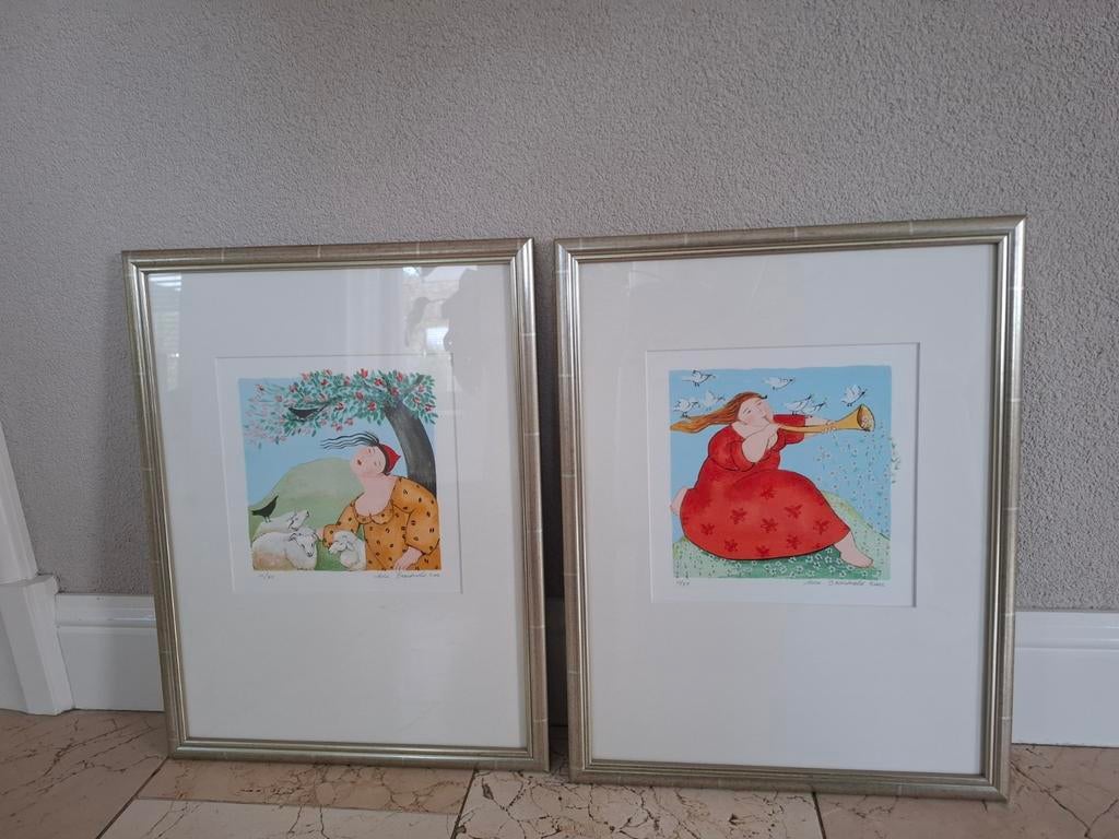 Ada Breedveld litho's, 2 stuks, Ophalen of Verzenden