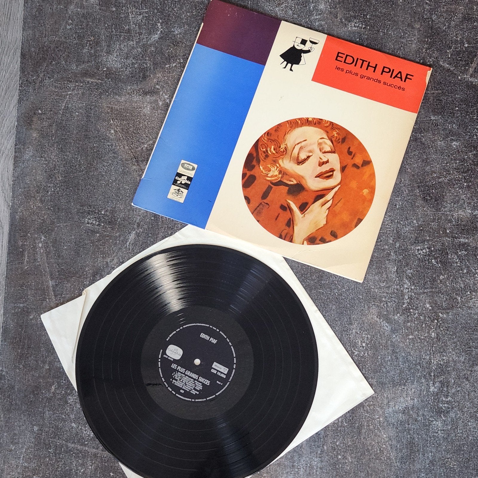 Edith Piaf - Les Plus Grands Succès LP (paar krasjes), Cd's en Dvd's, Vinyl | Pop, Ophalen of Verzenden, Gebruikt, 12 inch