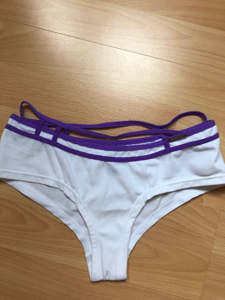 nieuw Sapph slip paars wit maat S M 36 38 met leuke band, Ophalen of Verzenden, Paars, Slip