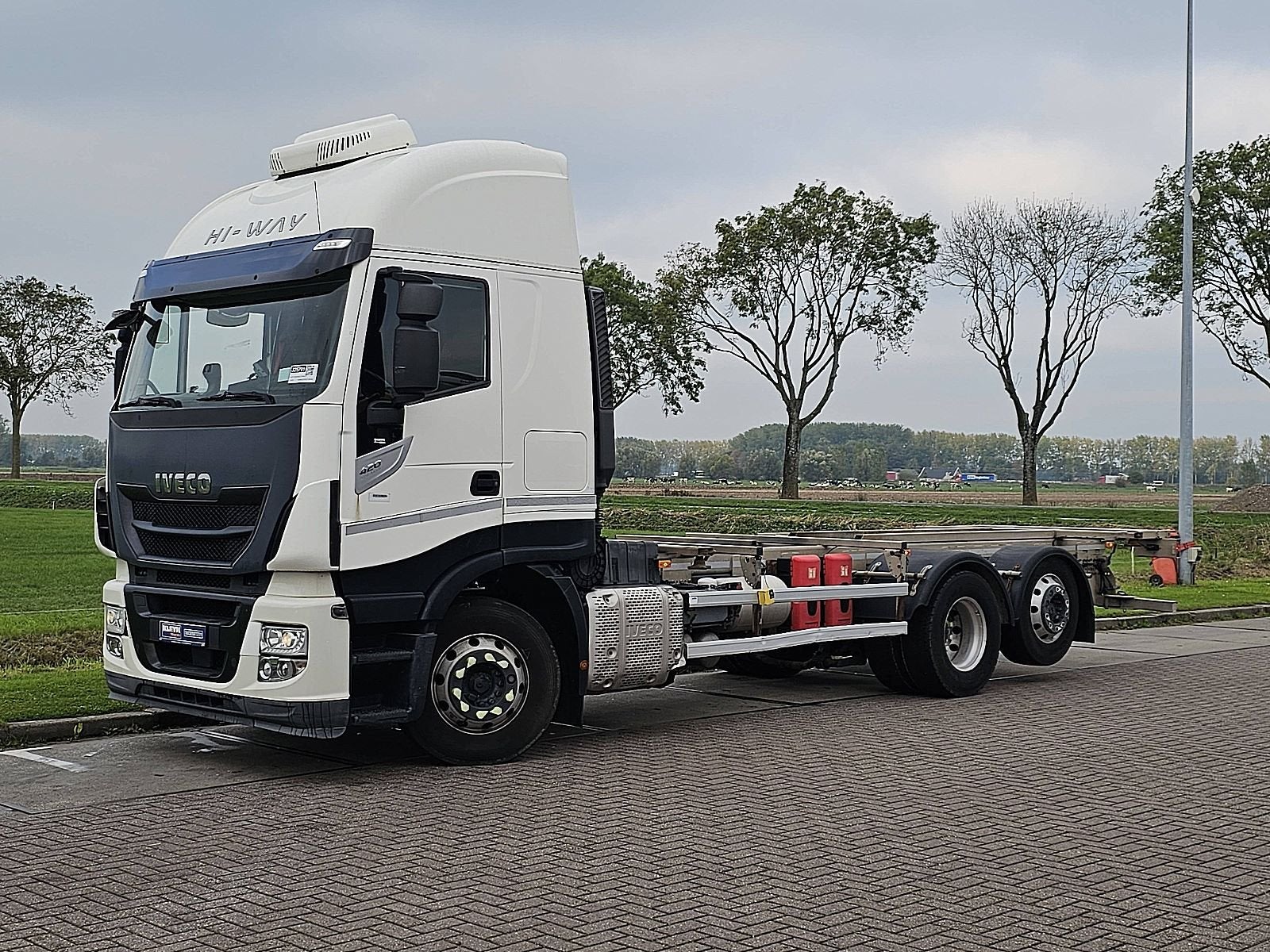 IVECO AS260S42 STRALIS 6x2 intarder alcoa's, Auto's, Automaat, Euro 6, Iveco, Verwarmde buitenspiegels
