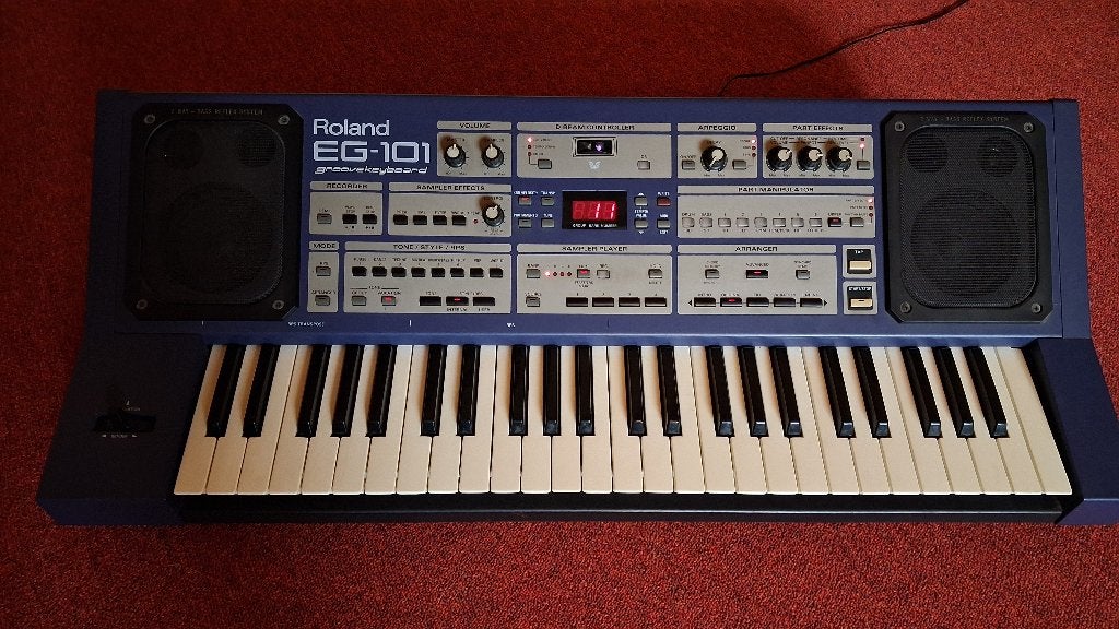 Roland EG-101 GrooveKeyboard (MC-505 engine), Gebruikt, Roland, Midi-aansluiting, Ophalen