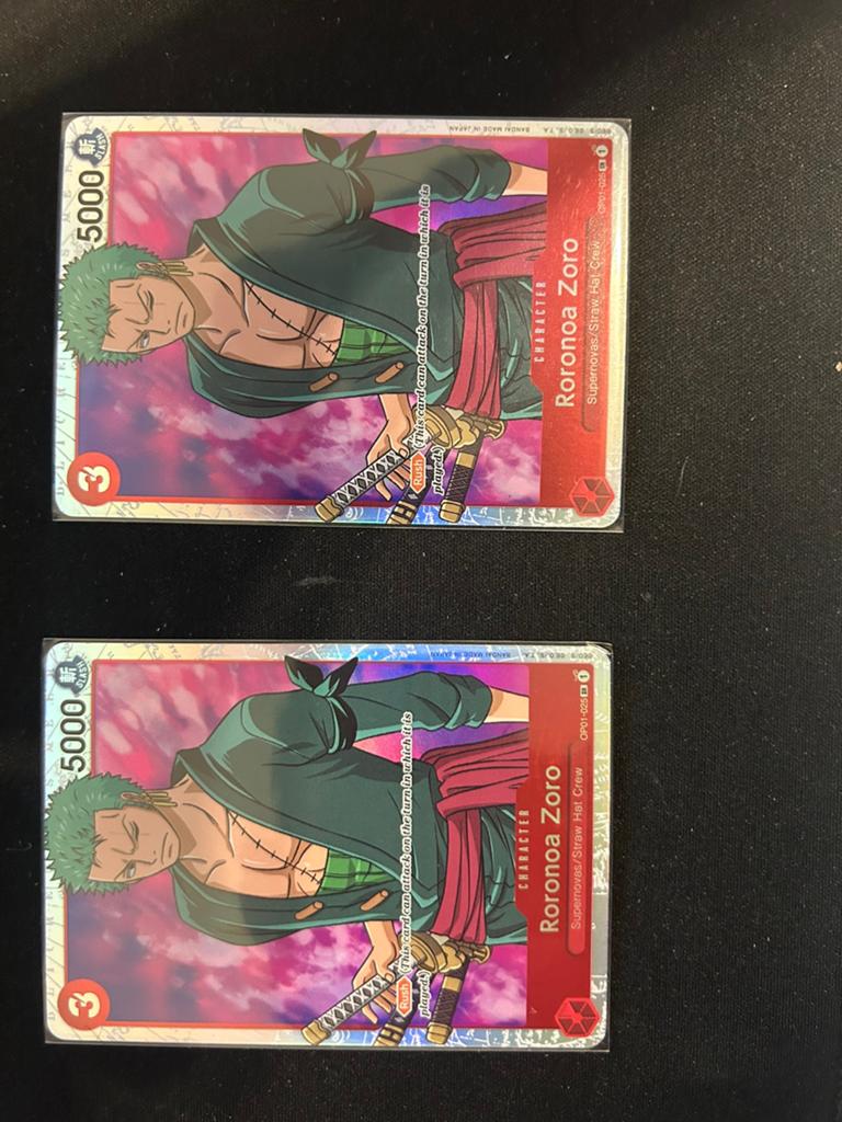 Roronoa zoro OP01-025, Postzegels en Munten, Ophalen of Verzenden