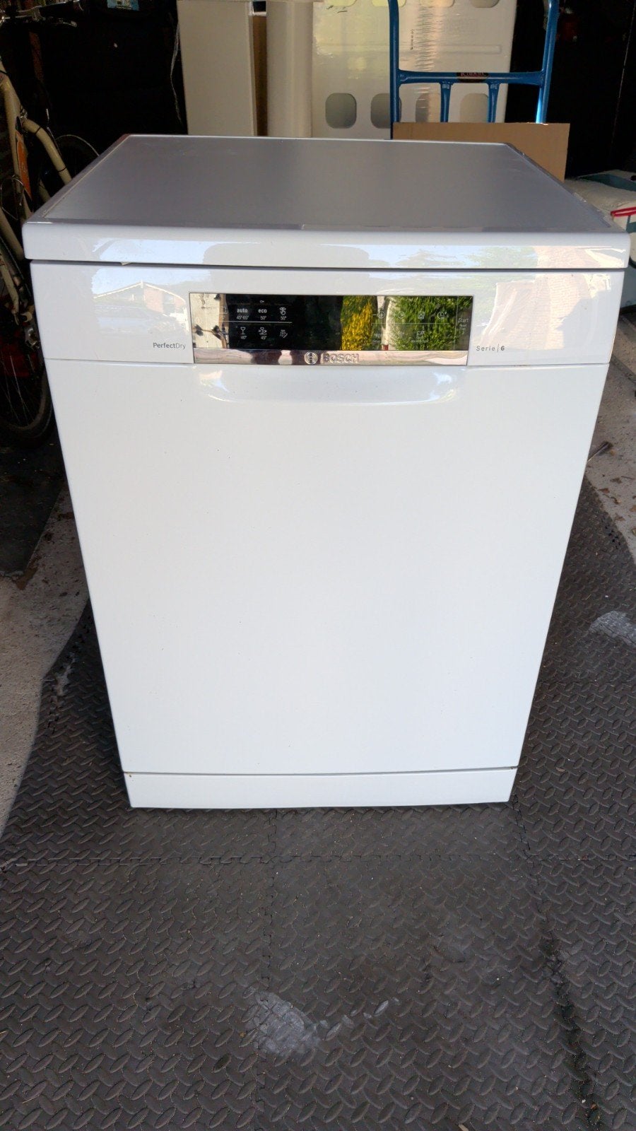 Bosch SMS68MW05E Serie 6 Vrijstaande Vaatwasser, Gebruikt, Energieklasse A of zuiniger, 60 cm of meer, Minder dan 10 liter