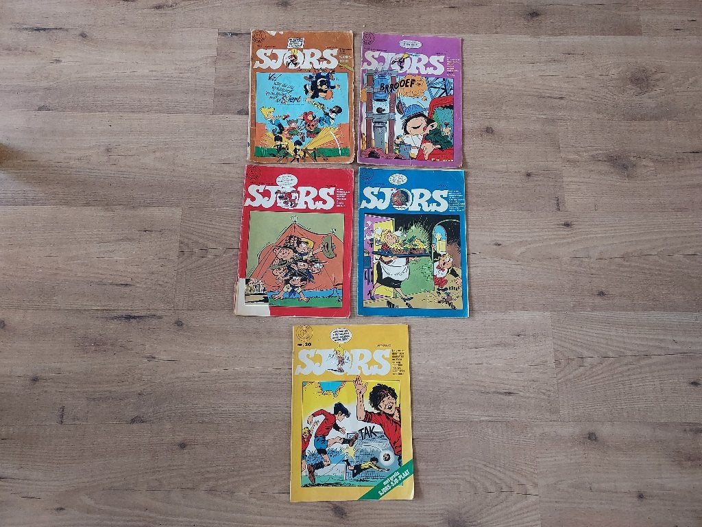 Weekbladen Sjors 3 verschillende Jaren (1970 / 1971 / 1973), Meerdere comics, Ophalen of Verzenden, Gelezen, Europa