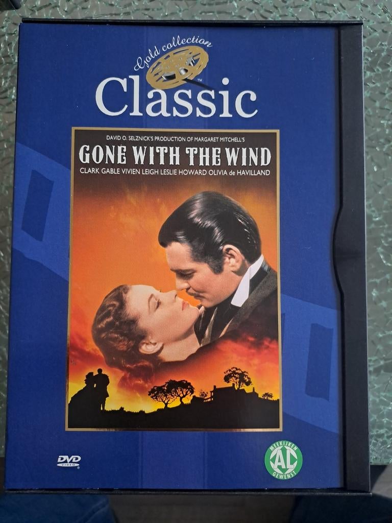 Gone with the wind (dvd), Cd's en Dvd's, Dvd's | Klassiekers, Alle leeftijden, Drama, Ophalen of Verzenden, Zo goed als nieuw