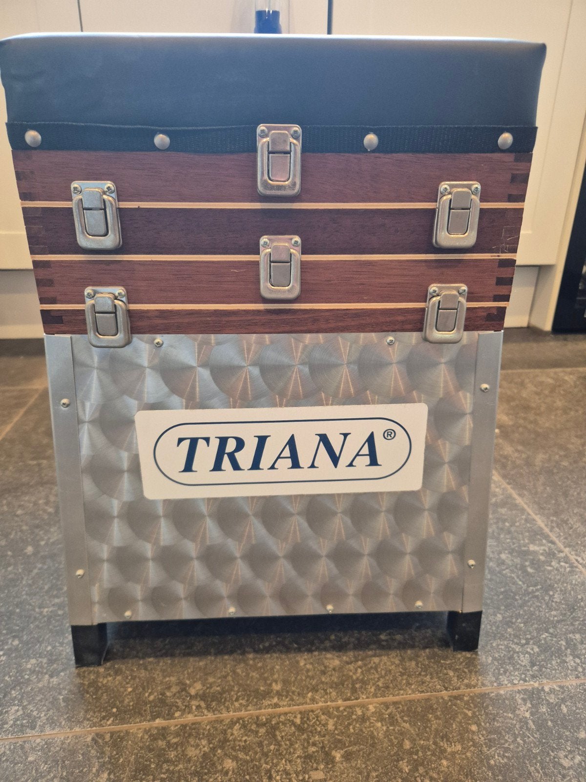 Viskoffer met zitvak, Ophalen of Verzenden, Gebruikt, Koffer of Tas