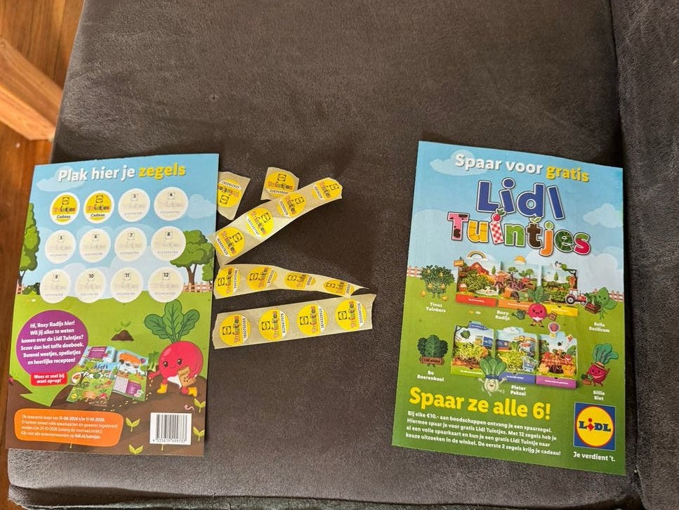 Lidl Tuintjes spaarzegels, Ophalen of Verzenden, Zo goed als nieuw