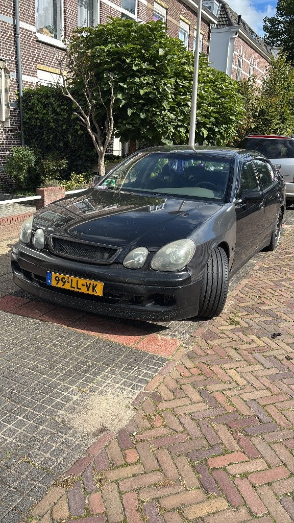 Lexus GS(-H) 300 3.0 AUT 2003 Zwart, Auto's, Automaat, Zwart, 2000 kg, Zwart