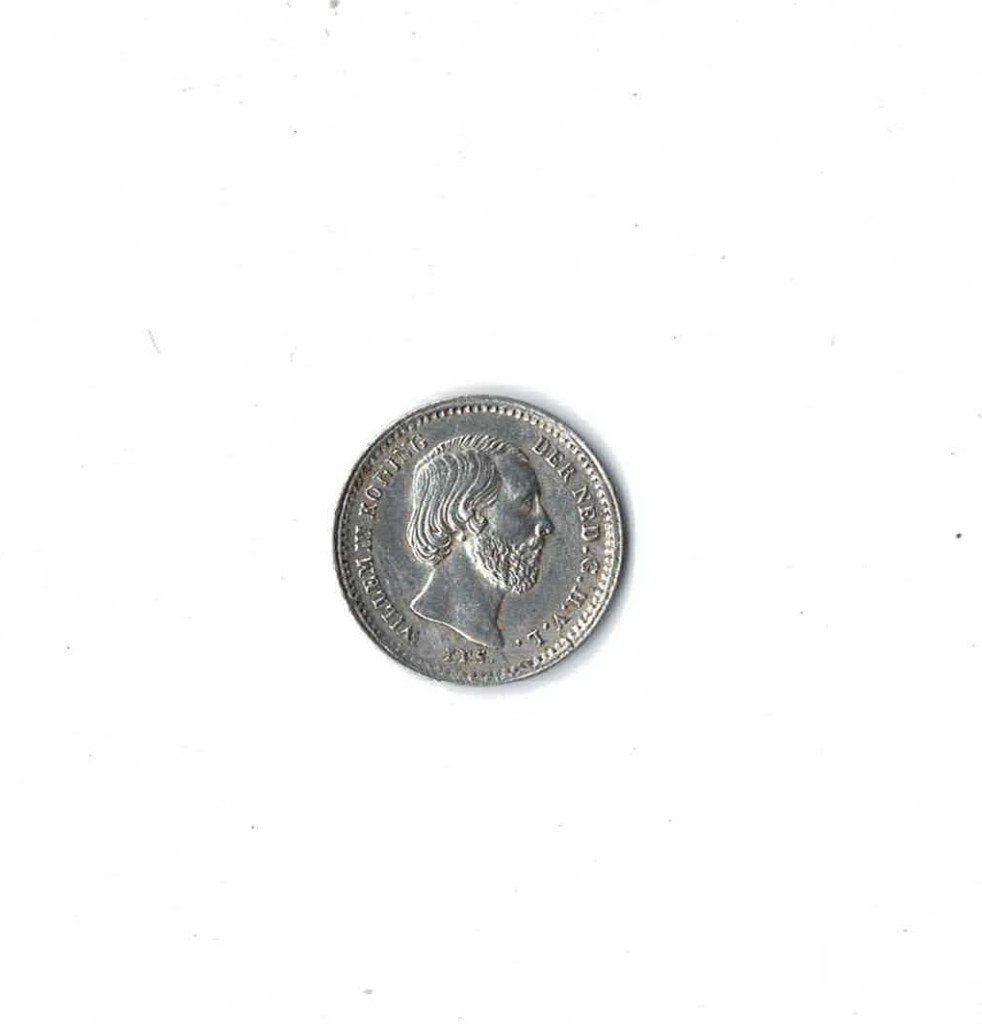 5 cent, stuiver 1855 zilver Willem 3 (zie scans)(1), Postzegels en Munten, Koning Willem III, Zilver, Ophalen of Verzenden, Losse munt