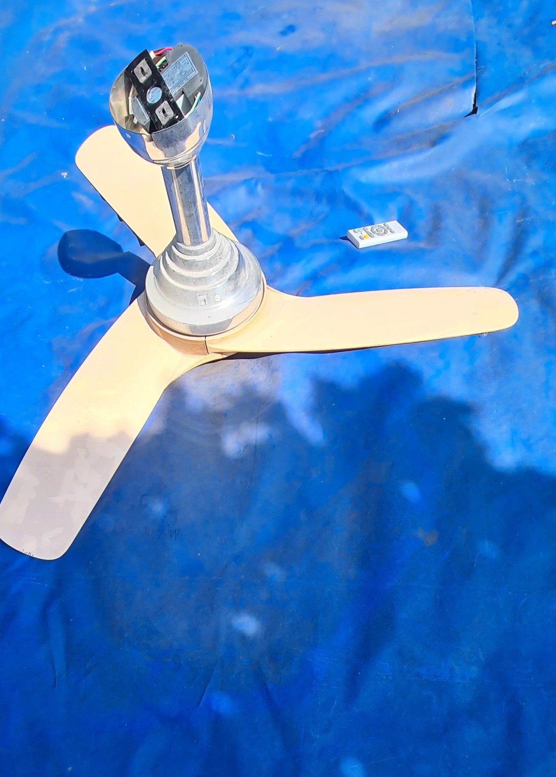 Plafond ventilator met verlichting en afstandbediening, Ophalen, Ventilator