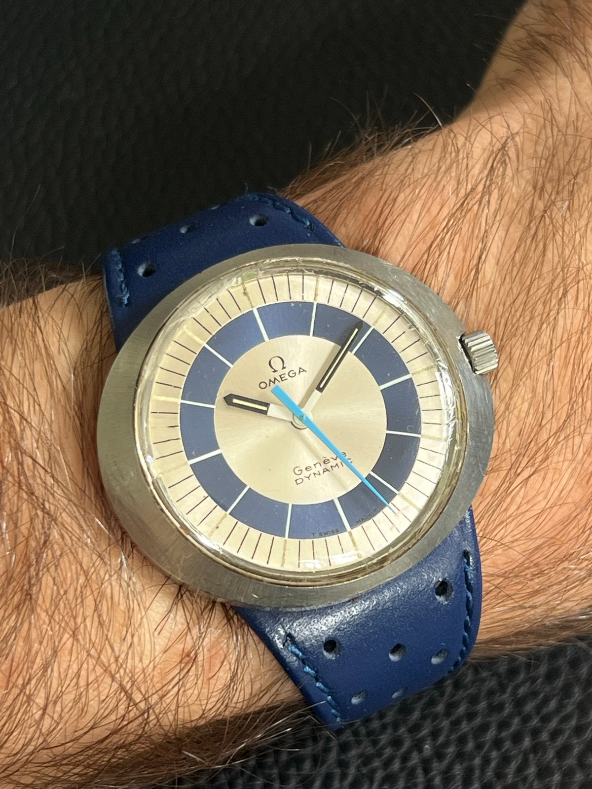 Omega Genève Dynamic Polshorloge - Vintage Stijl, Staal, Met bandje, Polshorloge, Omega
