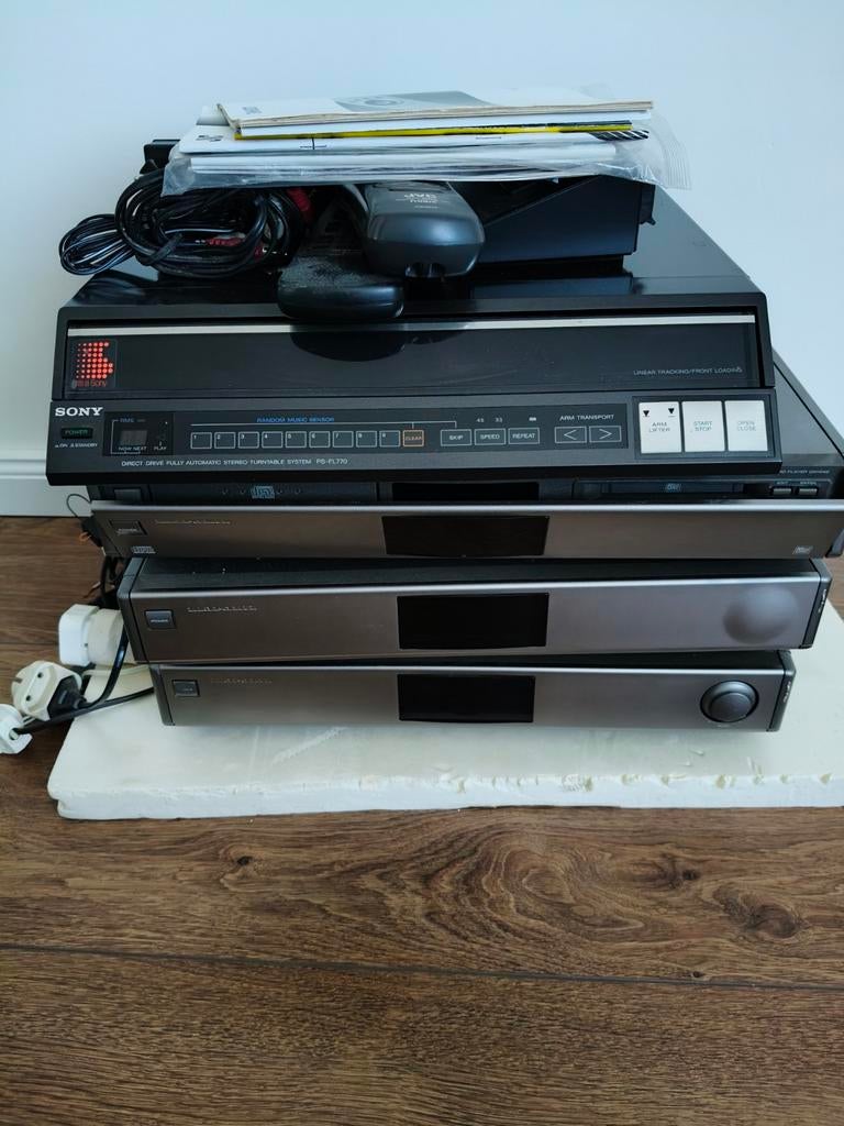 Sony PS-FL770 Vintage Platenspeler met toebehoren, Audio, Tv en Foto, Platenspelers, Ophalen, Gebruikt, Automatisch, Platenspeler