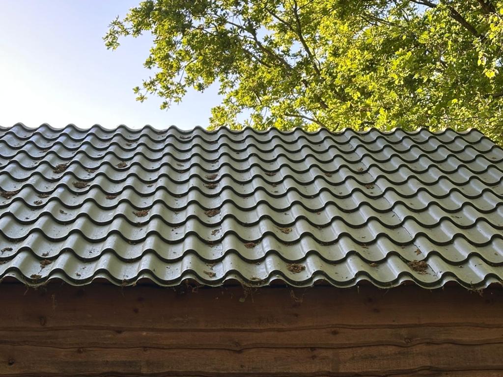 6 geïsoleerde dakpanplaten 100x356cm - Gebruikt, Doe-het-zelf en Verbouw, Dakpannen en Dakbedekking, Gebruikt, Dakplaat of Dakpanplaat