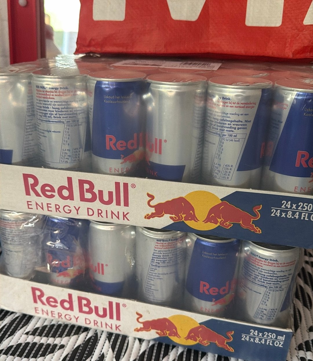 Red bull, Ophalen