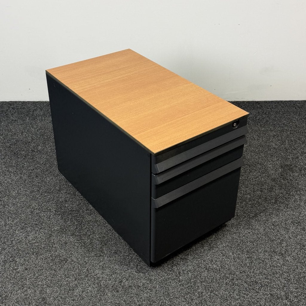 Ahrend Zwart Ladeblok - 3 Laden | 57 x 42 x 76 cm 26448, Huis en Inrichting, Ophalen, Minder dan 50 cm, Gebruikt, 3 of 4 laden