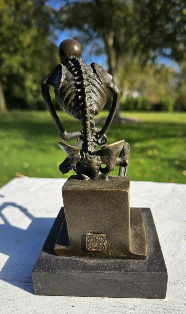De Denker van de Vergankelijkheid/bronzen beeld, Antiek en Kunst, Kunst | Beelden en Houtsnijwerken, Ophalen of Verzenden, Brons
