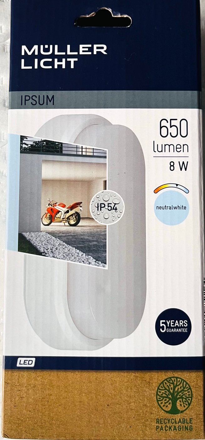 Buitenlamp, Kunststof, Minder dan 50 watt, Wandlamp, Nieuw