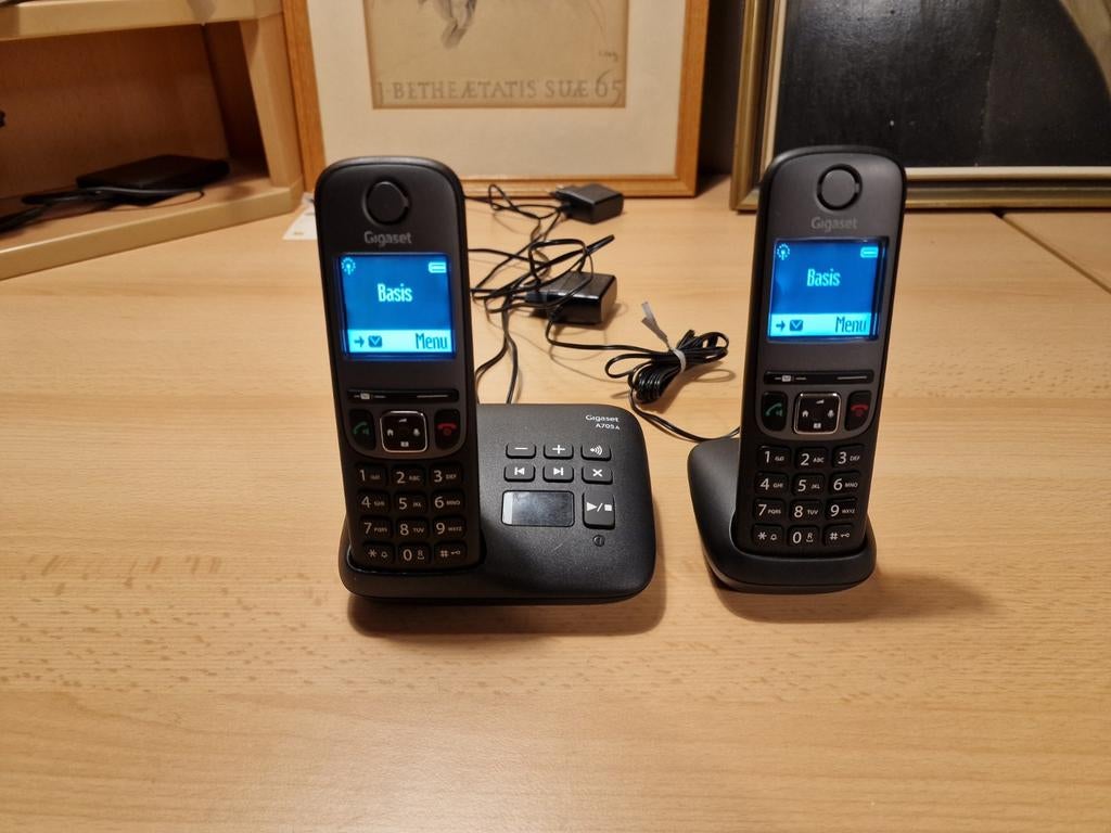 Gigaset A705A met twee handsets, Telecommunicatie, Ophalen of Verzenden, Zo goed als nieuw, 2 handsets