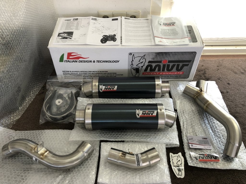 Mivv GP Black uitlaten Triumph Speed Triple 1050 R S 16-17, Motoren, Onderdelen | Overige, Zona Industriale 64027 SantÃOmero (TE) Abruzzo Ã Italia