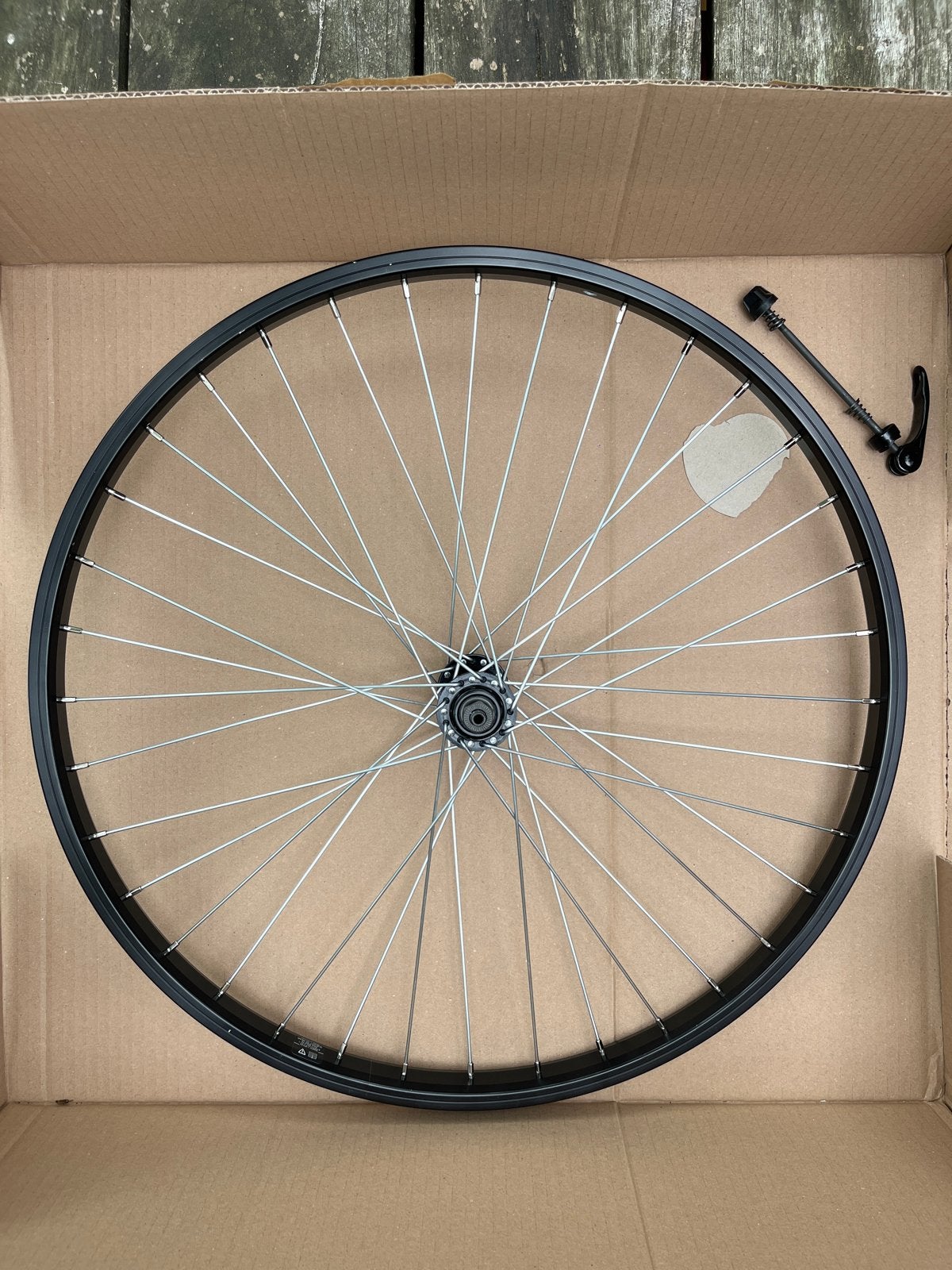 Voorwiel 24 inch Zwart met Quick Release, Fietsen en Brommers, Fietsonderdelen, Kinderfiets, Nieuw, Aluminium, Ophalen