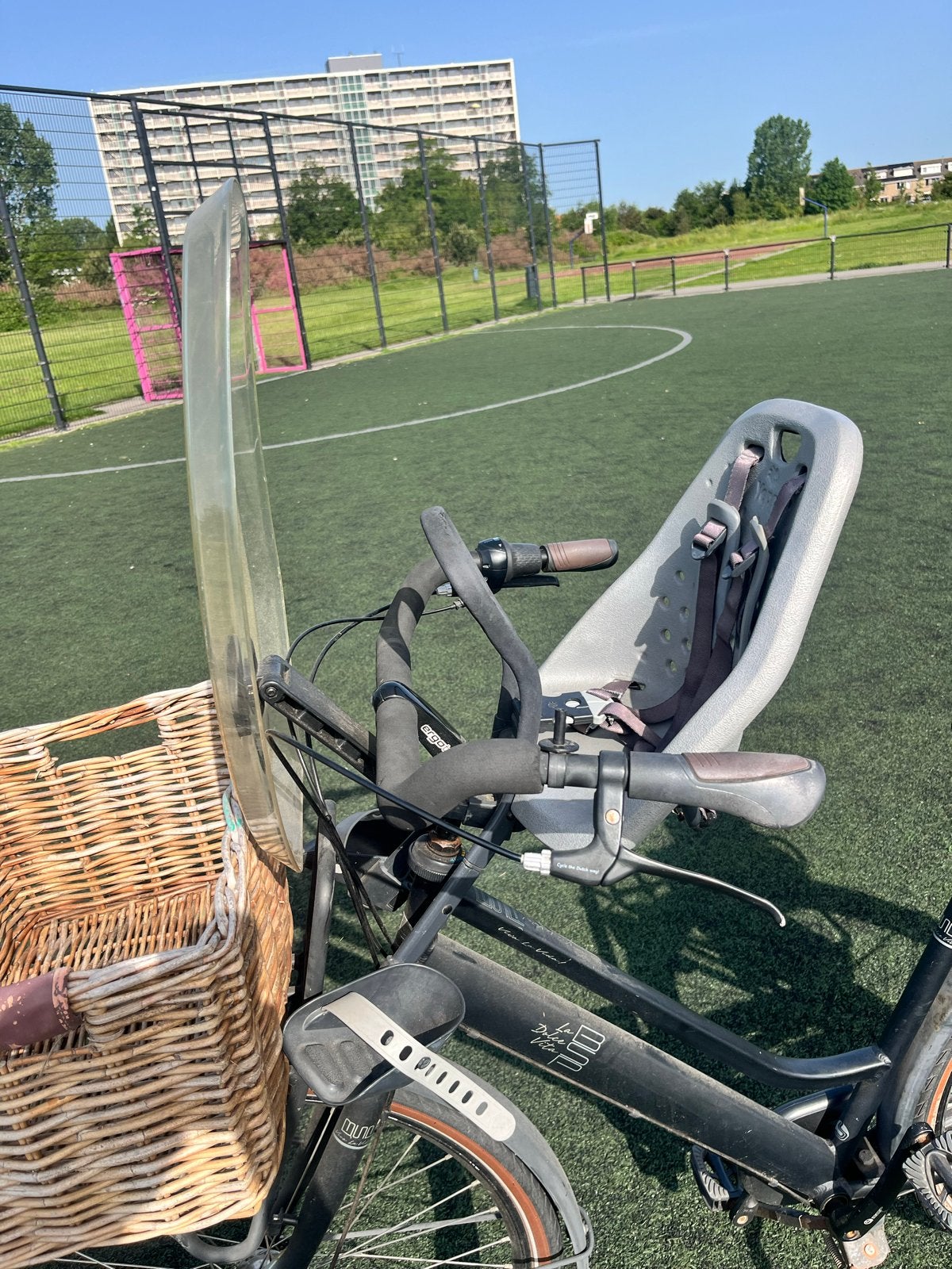 Yepp Fietszitje (voor) met windscherm, Ophalen, Gebruikt, Voorzitje