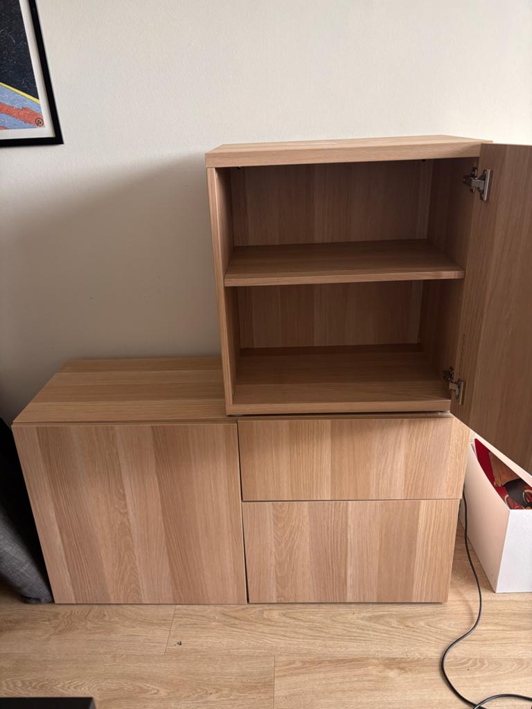 IKEA Besta kasten - veelzijdige opbergoplossing, Ophalen, Gebruikt, 100 tot 150 cm, Met lade(s)