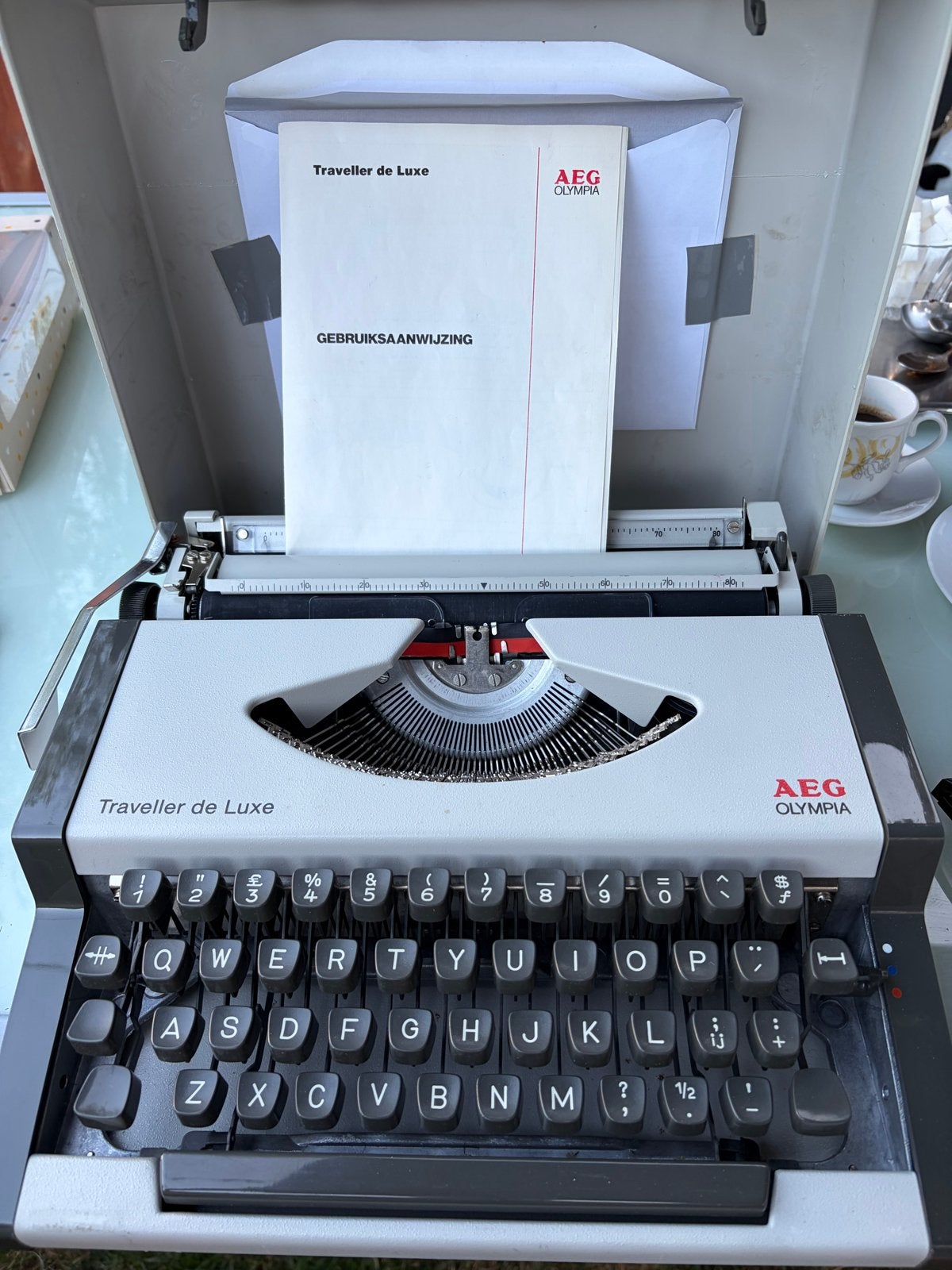 AEG Olympia Traveller de Luxe Typemachine – SPLINTERNIEUW, Diversen, Ophalen, Nieuw