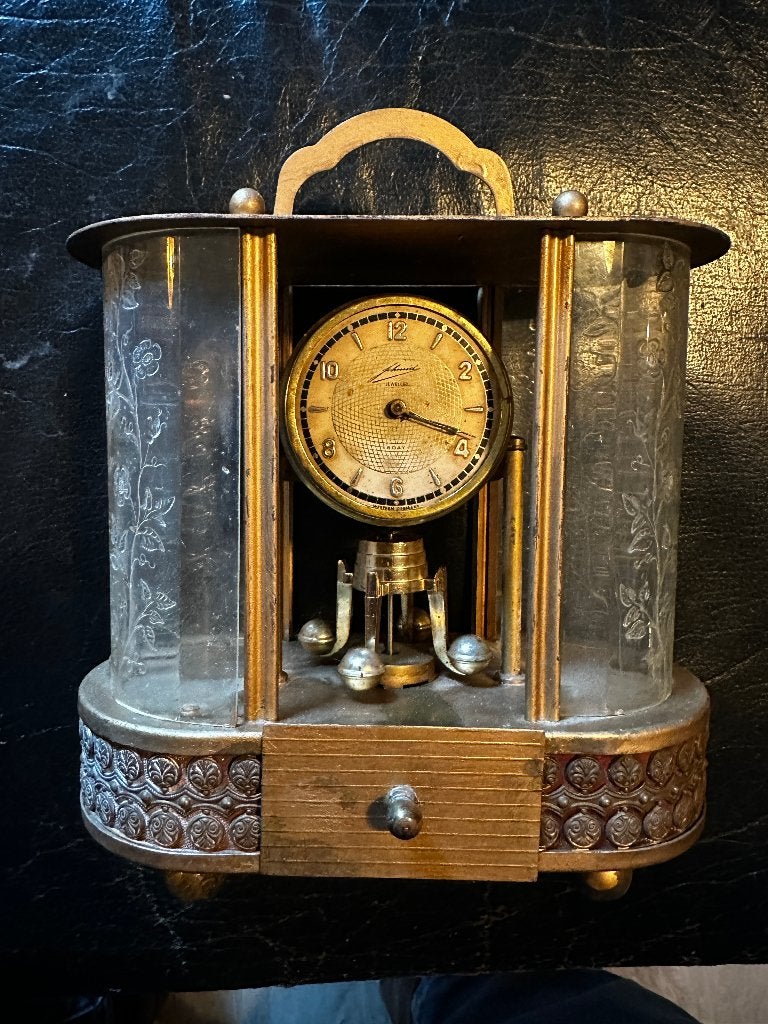 Vintage Schmid-Schlenker Tafelklok met Speeldoos (Jaren 50), Ophalen